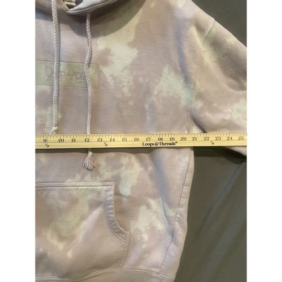 Tie Dye Hooded Sweatshirt Mens Medium Purple Independent Trading Co. Pullover - Picture 11 of 12